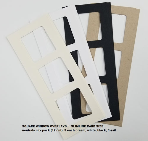 Overlays, Slimline Card layers (12 cnt)