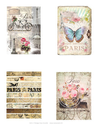 GlitterFilm & Vintage Hues 12 Card Kit Paris 2
