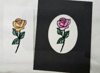 Roses on Stems Outline Sticker  3117