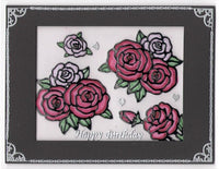 Roses, Various Outline Sticker  DD6506