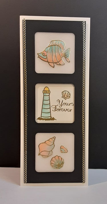Fish-Sealife-Shells Outline Stickers  1.349