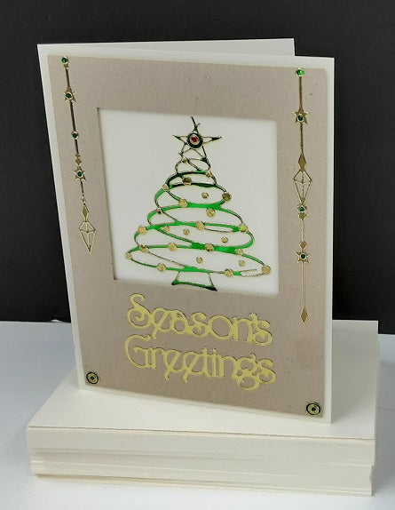 Elegant Christmas Greetings Outline Sticker  2601 (2122)