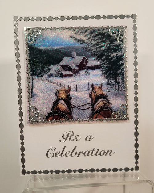 Sleigh Ride Season Squares Vintage Hue Acetate