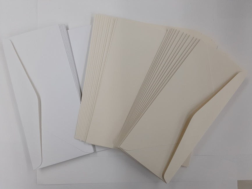 Scored Cards and Matching Envelopes, SLIMLINE size 12 cnt.