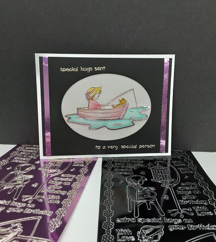 Special Person Greetings/Girl Outline Sticker  2624 (LCD038)