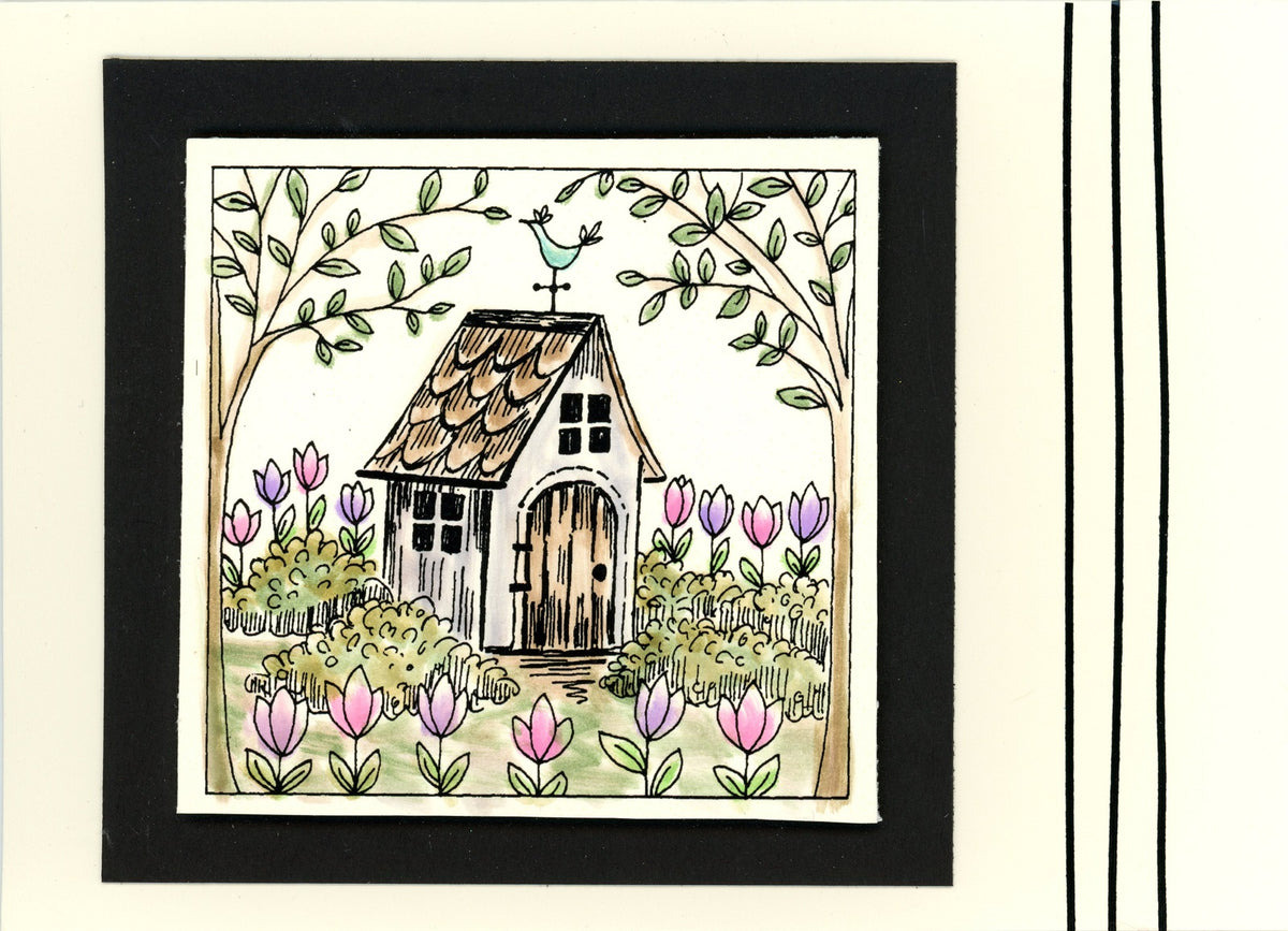 Spring Cottage Cut-N-Create Print AS-1166CCP