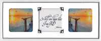 GlitterFilm & Vintage Hues 12 Slimline Card Kit Sunset Seagulls Scripture 1