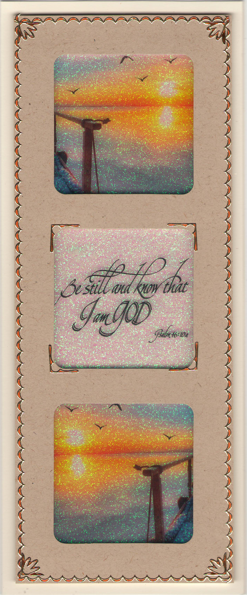 Sunset Seagulls Scripture 1 Slimline Vintage Hue Acetate