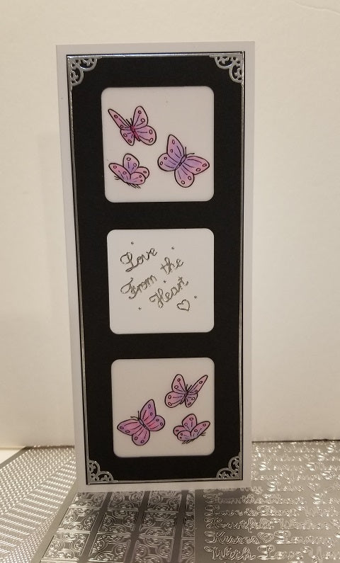 Three Butterflies Cling Stamp  672 G