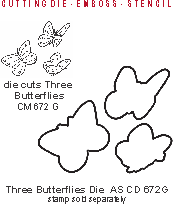 Three Butterflies Die AS CD 672G