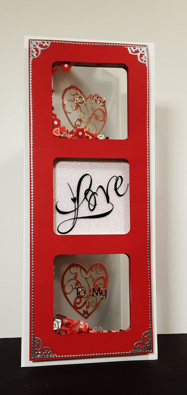 Candy Hearts Love Shaker Sheet, Vintage Hue Acetate