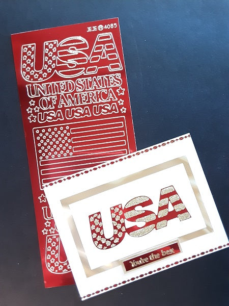 USA Outline Sticker  4085