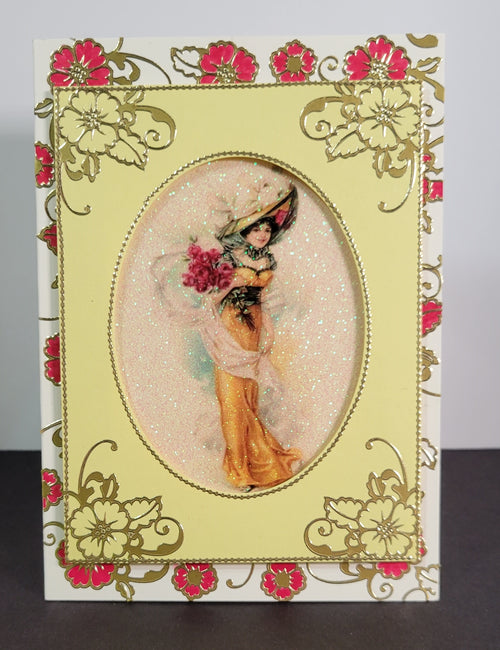 Flower Corners Outline Sticker  4471