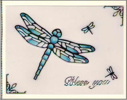 Vellum Cardstock 12 Card Kit Dragonflies