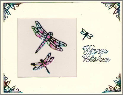 Vellum Cardstock 12 Card Kit Dragonflies