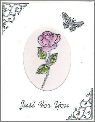 Vellum Cardstock 12 Card Kit Long Stemmed Roses