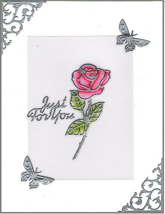 Vellum Cardstock 12 Card Kit Long Stemmed Roses