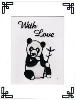 Vellum Cardstock 12 Card Kit Panda Bears