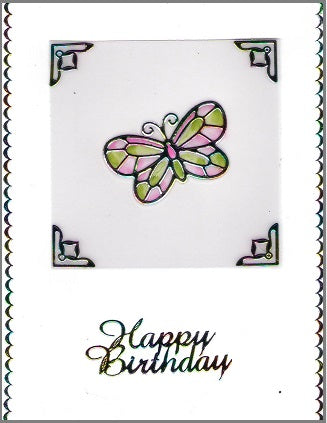 Vellum Cardstock 12 Card Kit Various Butterflies
