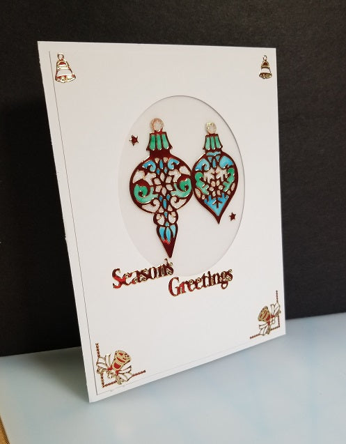 CARD KIT... Outline Sticker-Vellum 12 Card Kit Ornament 4163