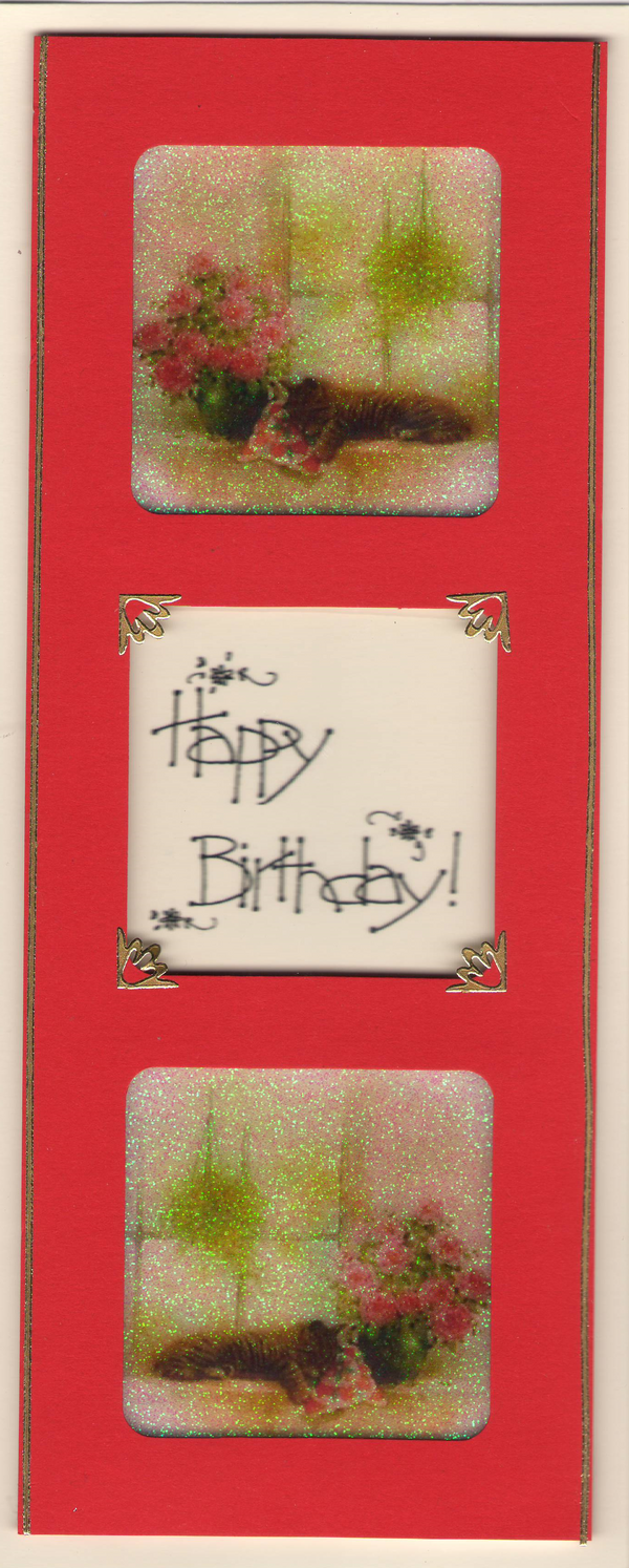 Windowsill Pets 1 Slimline Best Wishes Vintage Hue Acetate