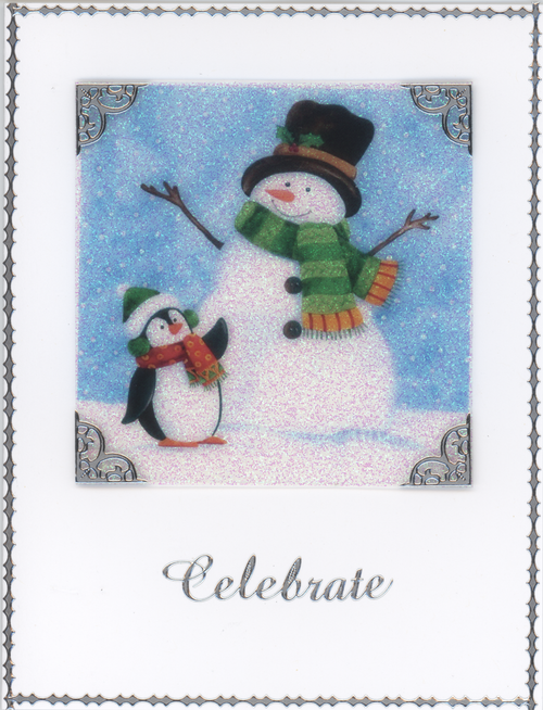 GlitterFilm & Vintage Hues 12 Card Kit Winter Friends
