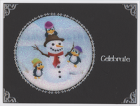 GlitterFilm & Vintage Hues 12 Card Kit Winter Friends