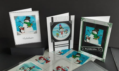 Winter Friends Squares, Vintage Hue Acetate