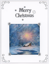 GlitterFilm & Vintage Hues 12 Card Kit Winter Scenes
