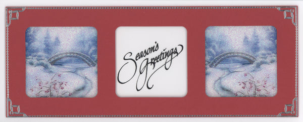 Winter Scenes Season's Greetings Slimline Vintage Hue Acetate
