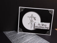 On Your Wedding Day Outline Sticker  DD2178