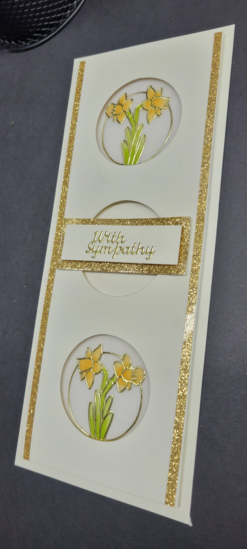 Daffodils Outline Sticker  DD6508