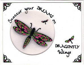Zen Dragonfly Outline Sticker  (2529) 3657