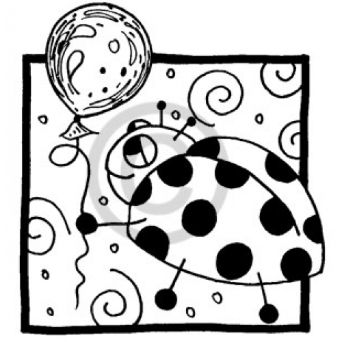 Balloon Bug Cling Stamp 1341 M