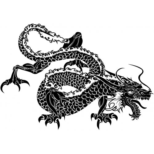 Chinese Dragon Art Acetate