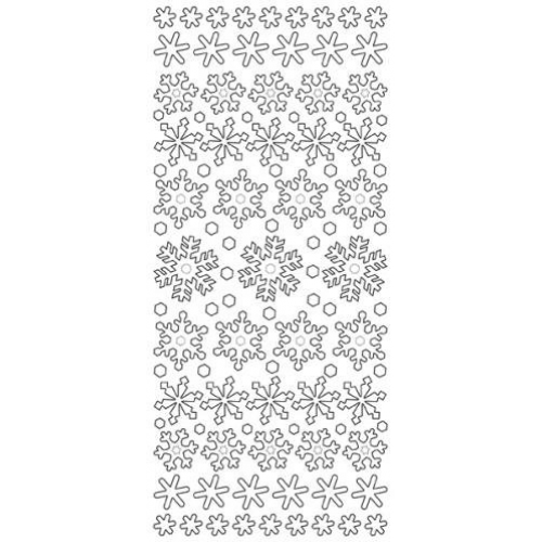 Diamond Snowflakes Outline Stickers   1.760 (4840)