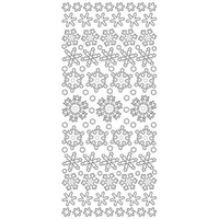 Diamond Snowflakes Outline Stickers   1.760 (4840)
