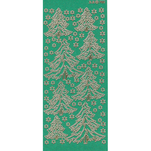 Fir Trees Outline Sticker  1.447