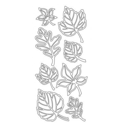 Leaves Assorted Outline Sticker  1.475