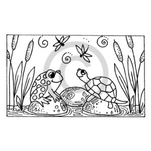 Pond Friends Cling Stamp 1342 N