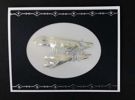 Sticker, Double Embossed Oldtimer Planes  355904