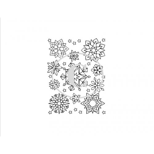 Snowflakes Art Acetate Background